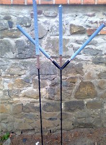 Support de torche en métal