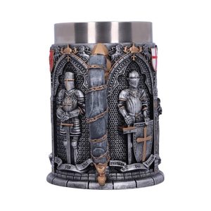 THE VOW ENGLISH ARMOURED KNIGHT LATIN OATH TANKARD 15.3 CM - MUGS, GOBLETS, SCARVES{% if kategorie.adresa_nazvy[0] != zbozi.kategorie.nazev %} - PAGAN DECORATIONS{% endif %}