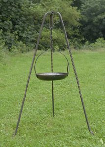 Medieval hanging pan, forged