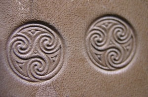 KELTISCHE TRISKEL, Lederstempel