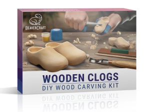 BeaverCraft DIY10 Wooden Clogs Carving Kit