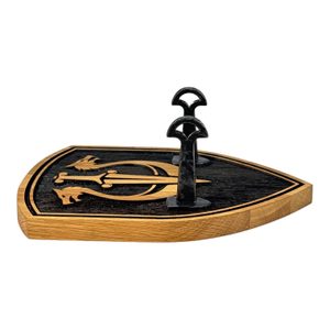 Sword holder Wulflund, shield
