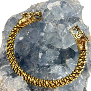 Wolf FENRIR, geflochtenes Messingarmband