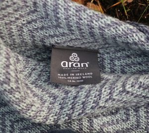 GORMELIA Herringbone Merino Wool Irish Poncho