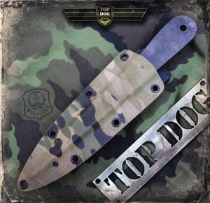 TACTICAL KYDEX SHEATH FOR TOP DOG THROWING KNIFE MULTICAM - SHARP BLADES - COUTEAUX DE LANCER{% if kategorie.adresa_nazvy[0] != zbozi.kategorie.nazev %} - ARMURERIE: LES ARMES{% endif %}