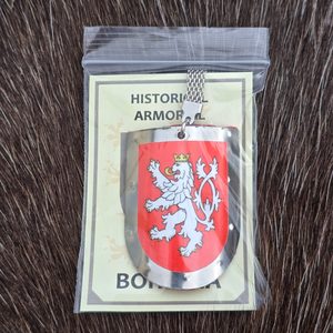 BOHEMIA, MEDIEVAL SHIELD, KEY RING, METAL, HANDMADE - KEYCHAINS{% if kategorie.adresa_nazvy[0] != zbozi.kategorie.nazev %} - JEWELLERY - BRONZE, ZINC{% endif %}