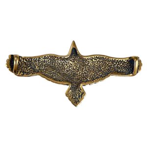 Flying CROW - Raven pendant, bronze