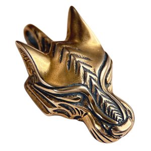 WARG, norse wolf, viking pendant, bronze