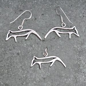 GUMPI, loup sami, pendentif, argent 925/1000