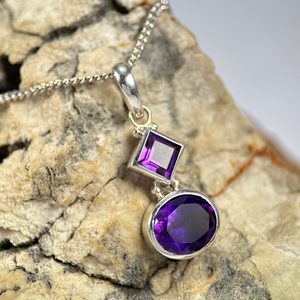 CAIRO, silver pendant, amethyst Ag 925/1000
