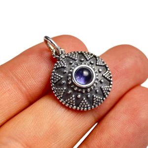 ISOLDA, Iolith, Silberanhänger Ag 925
