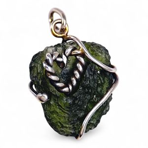 ECLIPSE, pendentif - Moldavite, argent 925/1000