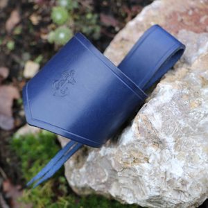 ANCHOR leather horn holder - gift for sailors