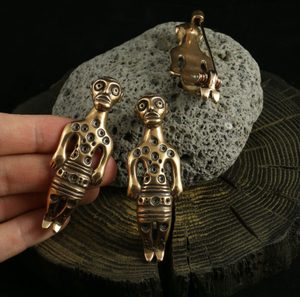 KELTISCHE BRONZE Schnalle, Fibel, Figur, Replik