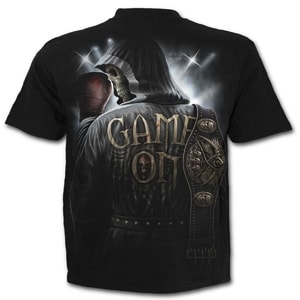 GAME ON - T-SHIRT BLACK, SPIRAL DIRECT - MEN'S T-SHIRTS, SPIRAL DIRECT{% if kategorie.adresa_nazvy[0] != zbozi.kategorie.nazev %} - T-SHIRTS, BOOTS{% endif %}