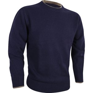 ASHCOMBE 100% LAMBWOOL CREWKNIT NAVY - IRISCHE WOLLPULLOVER{% if kategorie.adresa_nazvy[0] != zbozi.kategorie.nazev %} - WOLLPRODUKTE{% endif %}