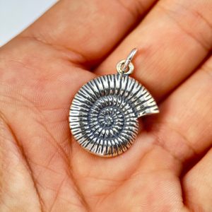 AMMONITE, sterling silver pendant