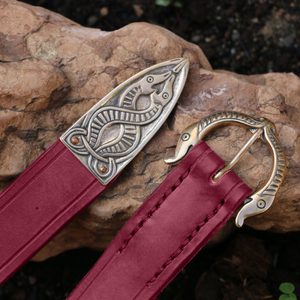 VIKING BELT, BORRE BEAST, LEATHER BRONZE RED - BELTS{% if kategorie.adresa_nazvy[0] != zbozi.kategorie.nazev %} - LEATHER PRODUCTS{% endif %}