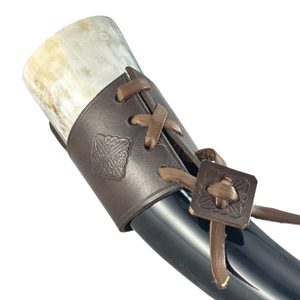 DRINKING HORN HOLDER - Celtica, brown