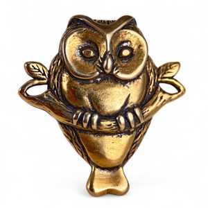 Owl on Branch, amulet, bronze