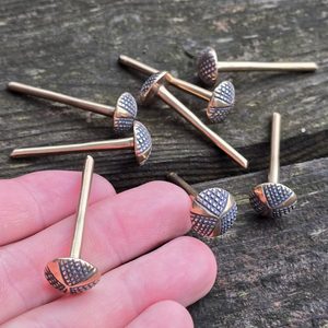 Celtic nail, exact copy, oppidum Stradonice, Bohemia