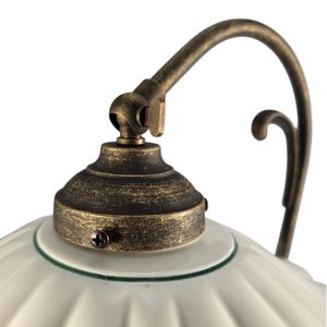 Ceramic table lamp rustic, green 2211.L