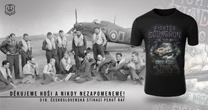 SUPERMARINE SPITFIRE 310th Czechoslovak Squadron RAF T-SHIRT für Männer