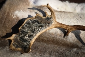 Cernunnos, celtique Dieu, gravée Antler