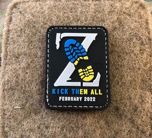 KICK THEM ALL, STATEMENT PATCH, UKRAINE COLORS, JTG 3D RUBBER PATCH - PATCHES UND MARKIERUNG{% if kategorie.adresa_nazvy[0] != zbozi.kategorie.nazev %} - BUSHCRAFT{% endif %}