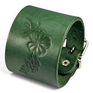Bracelet en cuir, vert