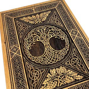 Arbor Vitae tree of life, wall decoration, wood 32x46cm