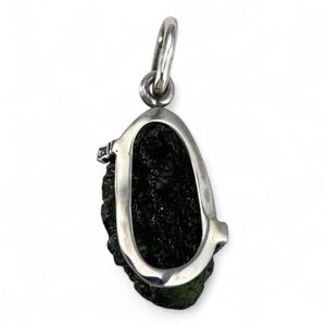 SABINA, Moldavite, pendentif, argent 925/1000