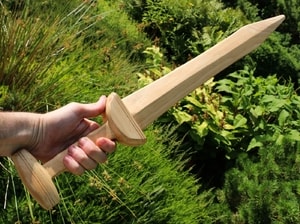 RUDIS, Gladiatorenschwert aus Holz