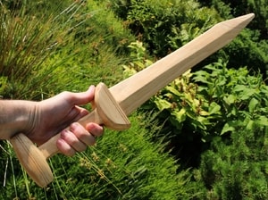 RUDIS, WOODEN GLADIATORIAL SWORD - ANCIENT SWORDS - CELTIC, ROMAN{% if kategorie.adresa_nazvy[0] != zbozi.kategorie.nazev %} - WEAPONS - SWORDS, AXES, KNIVES{% endif %}