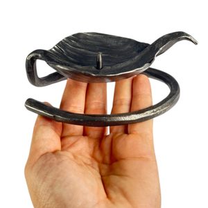 LEAF, forged candlestick