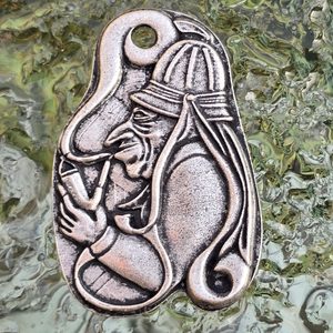 Vodnik, Slavic Water sprite, pendant, zinc