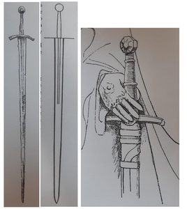 KAZIMIR, épée à une main, XVe siècle, Full Tang