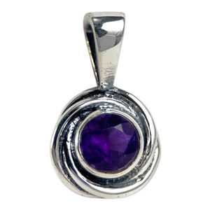 ORCHIDEA, pendentif en argent, améthyste Ag 925/1000