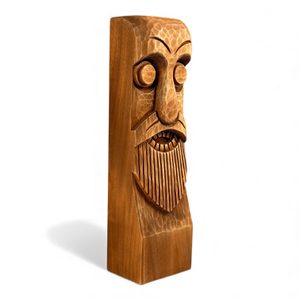 ODIN, carved wooden statue