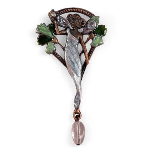 Jugendstil-Brosche - Muse