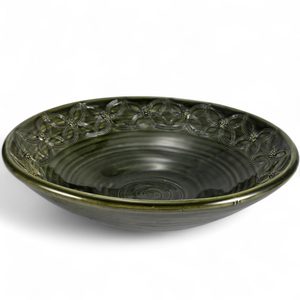 Medieval soup plate, green