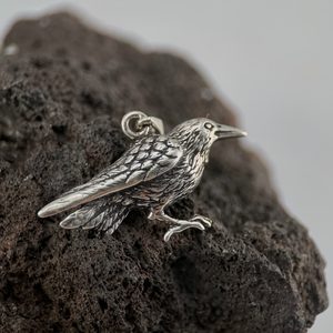 CROW, silver pendant, Ag 925
