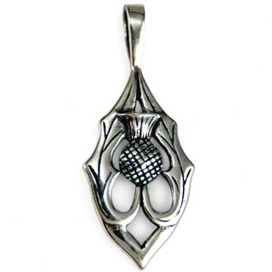 ALBA - Schottische Distel, Anhänger, Silber 925