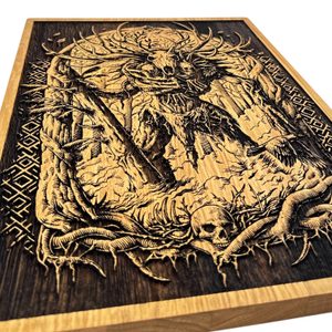 Wanddekoration, Holz 32x46cm