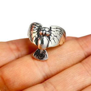 Hibou, bague d'argent