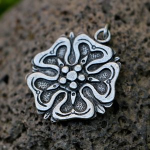 ROSE, House of Rosenbergs, pendant, zinc, antique silver