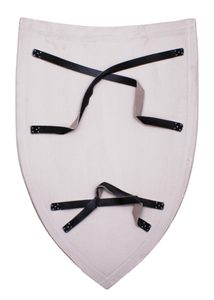 Wooden medieval shield for painting