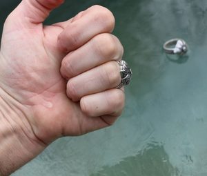 MEDIEVAL RING, 12th century, silver 925 13g