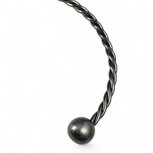 TORQUES, collier celtique forgé avec perles