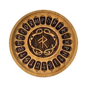 Valknut, FUTHARK run set and gift box small, 21 cm